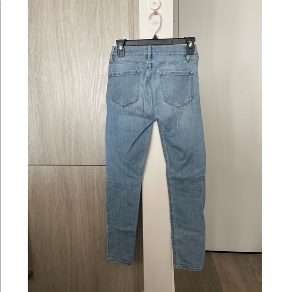 Frame Le Skinny de Jeanne Crop 25 Light Blue - Picture 2 of 9
